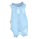 2x Recovery Dog Suit Sterilization Clothing, After Surgery Wear, Blue/Pink