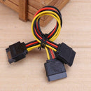 15Pin SATA Port to 2 15Pin SATA Splitter Cable Extender Power Adapter Cable
