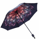 Sunny woman's umbrellas black coating female umbrella sunshade flower foldi