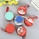 5* Merry Christmas Gift Metal Coin Purse Santa Claus Prints Women Coin Case Gift
