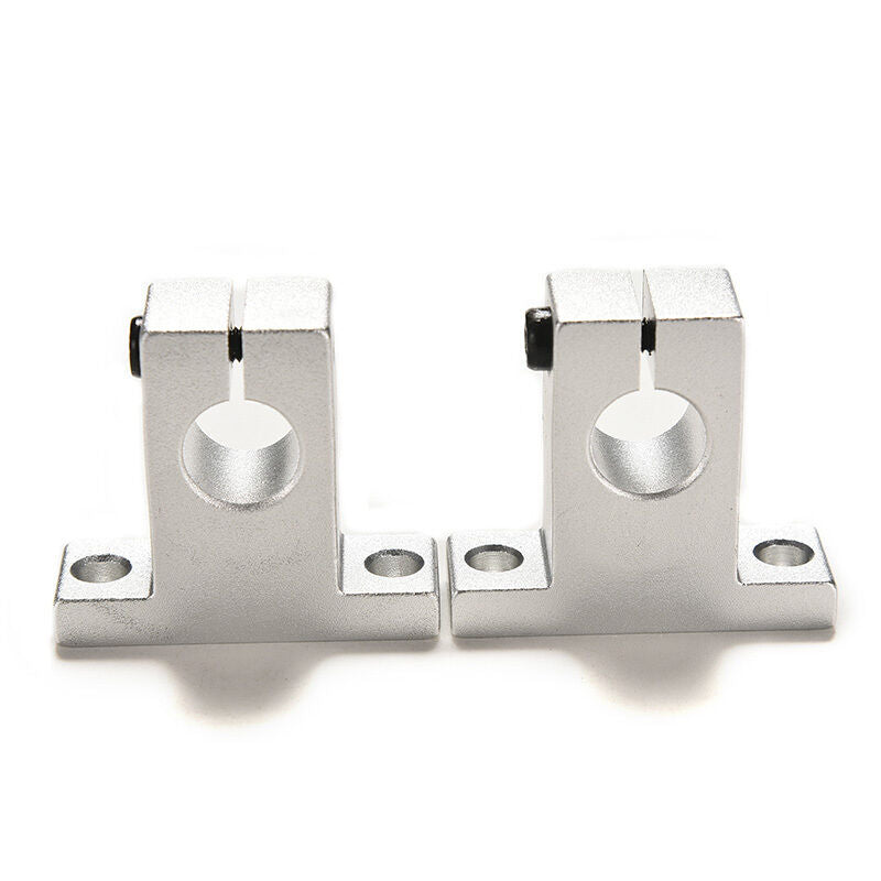 New 2PCS SK12 12mm Bearing CNC Aluminum Linear Rail Shaft Guide Support Ty