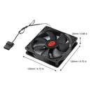 12cm 4 Pin High Speed Desktop Chassis Fan Large Air Volume PC Case Radiator