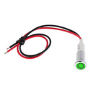 12V 10mm Green LED Indicator Lamp Light Dash Panel for Car Truck Motorcycle