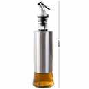 300Ml Kitchen Glass Oil Bottle Stainless Steel Leak-Proof Soy Sauce Vinegar