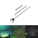 Stainless Steel Aquarium Fish Tank Scraper Algae Cleaning Tool Water Grass W3Z6