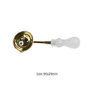 Crystal Handle Sealing Wax Bead Melting Spoon for Scrapbooking (White) A