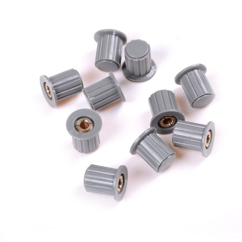 10x Insert Tone Core Brass Control Knob For 4mm Dia Knurled Potentiometer ShafSE