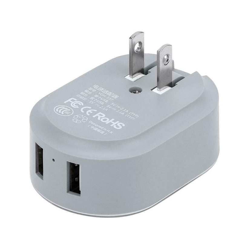 Universal Night Light USB Dual Port Mobile Phone Quick Smart Charger