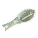 Manual Fish Scale Remover Scaler with Lid Fish Shape Home Kitchen Tool Green