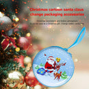 Cartoon Old Man Round Coin Purse Cash Candy Box USB Headset Organizer Xmas Party