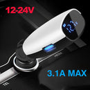 Dual Port 3.1A SPB Car Cigarette Adapter Charger Lighter Digital LEDVoltmeterSP