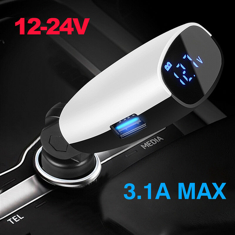Dual Port 3.1A SPB Car Cigarette Adapter Charger Lighter Digital LEDVoltmeterSP