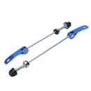 2x bicycle quick release axle clamping lever safety set axis Blue I2G1