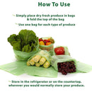 20pcs Keep Stay Fresh Longer Green Bags Storage Vegetable Fruits Greenbags
