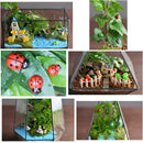 100x Mixed Ladybird Mini Self Adhesive Wooden Ladybugs Craft Card Wood Topper AA