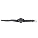 Fashion Unisex Women Men Wristwatches PU Strap Analog Quartz Watch (Black) A