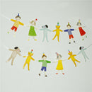 kid hand in hand banner paper garland hanging buntingbirthday party diy decor Gw