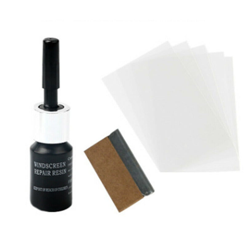 Car Windows Glass Repair Liquid Gloves Auto Cracked Scratch Fluid (1 Set)
