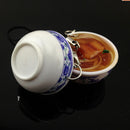 New Food Simulation Key Chains Chinese Blue and white porcelain Food Bowl LJ