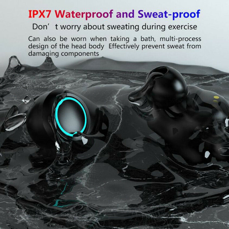 True Wireless Earbuds Bluetooth 5.1 Headphones with Wireless Charging Case