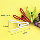 50pcs Steel Wire Clip,Colorful Windproof Clothespin Random Color Y2B8