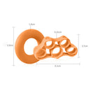 2pcs Pull Rope Set Finger Resistance Band Hand Grip Pull Expander (Orange)