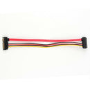 1.6FT 22Pin SATA Male to Female 7+15 pin 5 Wire Power Data Combo Extension QDY