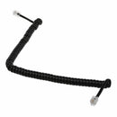 2 m Black Telephone Extension Coil Cable Cord Q6P8