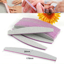 50Pcs Professional Nail Files Half-moon Trapezoid Double-sided Manicure Tool Kit