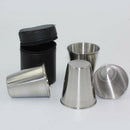 4Pcs Stainless Steel Wine Water Coffee Mugs Portable Cups Travel Holiday Kit