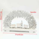 Christmas LED Luminous Wooden Garland Ornaments House Decorations OrnamentsSEAU