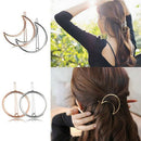 Hair Clip for Women - 8 Pcs Hair Barrettes Hair Pins Moon e-Shape Circle Bu Y1W5