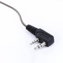 Black 2 Pin PTT Mic Headset for Kenwood Radio QUANSHENG PUXING WOUXUN HYT T
