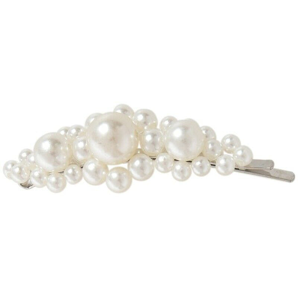 Pearls Hair Clips For Women Girls 4Pcs Large Bows/Clips/Ties For Birthday V T5Q4