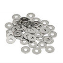 M4x9mm 304 Stainless Steel Round Flat Washer for Bolt Screw 100Pcs Z6T9