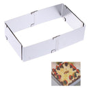 Adjustable Mousse Cake Ring Baking Mold Square Shape Cookie Cutters Bakeware Hn