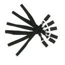 6x Durable Nylon Walking Stick Ropes Hand Wrist Straps Anti Lost Black 24cm