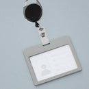 Retractable Reel Recoil ID Badge Lanyard Name Tag Key Card Holder Belt Clip