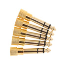 6.3mm 1/4" Male Plug to 3.5mm 1/8" Female Jack Stereo Audio Adapter