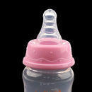 2Pcs Silicon Teat Nipple Bottle Breastmilk Feeding Bottle 60ml for Baby