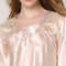 Autumn Women Silk Pajamas 2 Sets Long Sleeve Sleepwear Casual Lace Home Wea