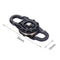1/10 RC Truck 3 in 1  Equipment Winch Snatch Block D-Ring Shackle Hook Tow Chain