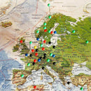 1000 Pieces 1/8 inch Map Push Pins Map Tacks with Plastic Round Heads and S B3S8