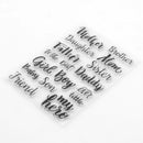 DIY Family Members Silicone Clear Stamps Scrapbook/Album Cards Paper Craft