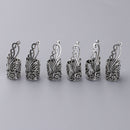 6x Wooden Bangle Bracelet End Cap Beads Jewelry Making Findings Accessories