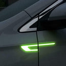 6PCS GM Car Reflective Stickers Carbon Fiber Safety Warning Label Anti Scratch