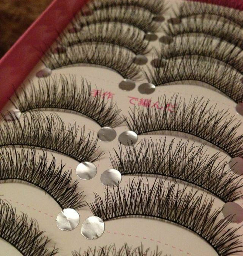 10 Pairs Long Thick Cross Makeup Beauty False Eyelashes Eye Lashes Extension.