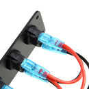 Waterproof 5 Gang Blue LED Rocker Switch Panel 12V 20A 24V 10A for Car Boat A