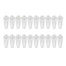 20pcs White Plastic Hard Wall Picture Frame Mirror Hanging Hooks Hangers 5kg
