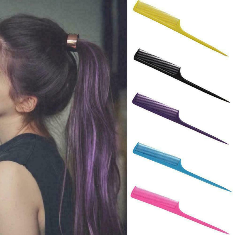 Color Pointed Tail Comb Thin Comb Clip Design The Salon Hairdresser Tool St J6J1